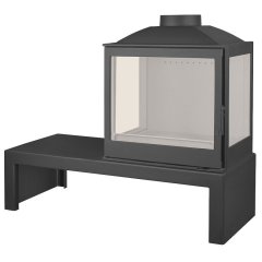 Печь LCI 5 GFLR Table, два боковых стекла (Liseo Castiron)